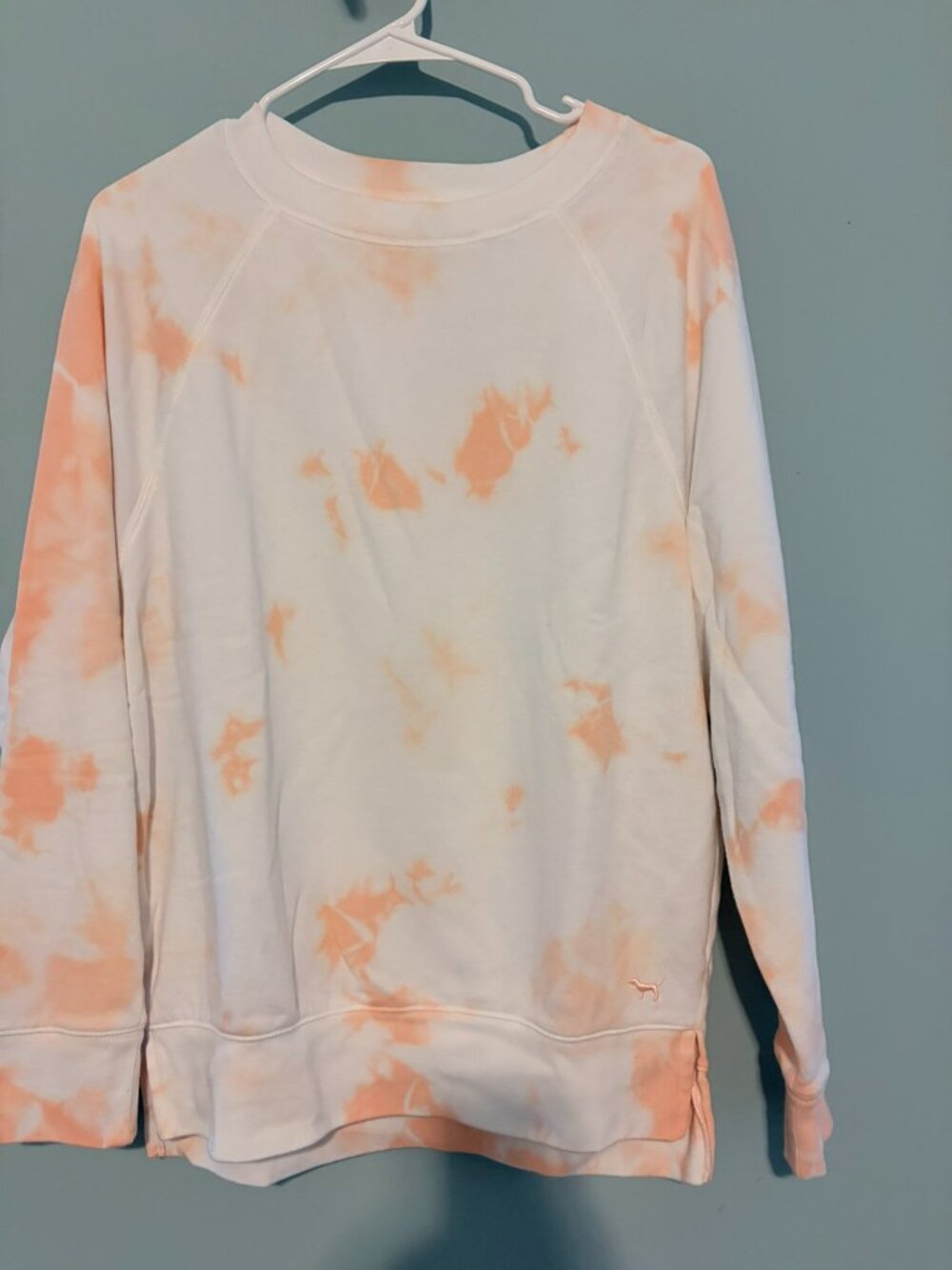 PINK Victoria's Secret Campus Fleece Oversize Tie Dye Sweatshirt XS NWOT